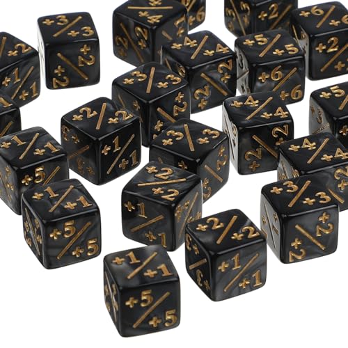 UPKOCH 24Stücke Acryl Würfel Zähler Mathematische Lernspielzeuge für Tischspiel Zubehör für Brett und Kartenspiele von UPKOCH