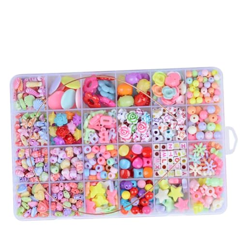 UPKOCH Kinderperlen Set 550-teilig Acrylperlen Spielzeug Zur Schmuckherstellung Kreatives Spielen UPKOCH Kinderperlen Set 550-teilig Acrylperlen Spielzeug Zur Schmuckherstellung Kreatives Spielen von UPKOCH