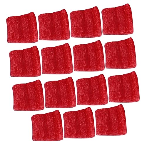 UPKOCH 25 Stück Simulierte rote Pfefferwürfel lebensechte Pfefferscheibe künstliche Nahrung künstliche Pfefferscheibe Dekorationen künstliche Paprika gefälschte Paprikascheiben PVC UPKOCH 25 Stück Simulierte rote Pfefferwürfel lebensechte Pfefferscheibe künstliche Nahrung künstliche Pfefferscheibe Dekorationen künstliche Paprika gefälschte Paprikascheiben PVC von UPKOCH