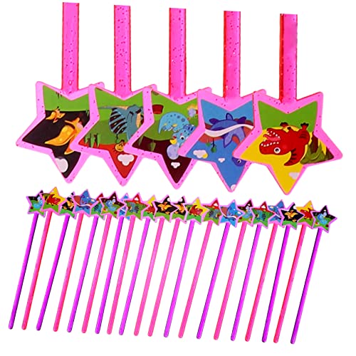UPKOCH 25St Zauberstab adventsgeschenke Toys for Star Design Feenstäbe geführte Fee Leuchtstab kinderspielzeug Zauberstäbe für Feenstäbe in Sternform Plastik von UPKOCH