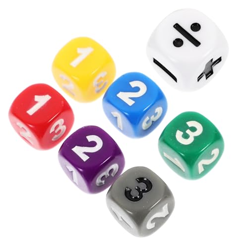 UPKOCH 28 Stck Teiliges Mathe Würfel mit Rechenzeichen Robustes Lernspielzeug für Hand Auge Koordination und Grundrechenarten Spielwürfel für Schule und Zuhause von UPKOCH