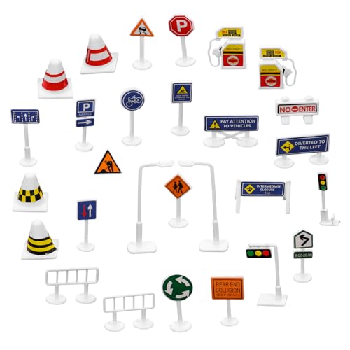 UPKOCH 28 Stück DIY -Verkehrszeichenmodell Bitte langsamer Fahren Kleinkindspielzeug Verkehrszeichen für Verkehrszeichen Spiel Verkehrszeichenspielzeug für Minikegel Plastik UPKOCH 28 Stück DIY -Verkehrszeichenmodell Bitte langsamer Fahren Kleinkindspielzeug Verkehrszeichen für Verkehrszeichen Spiel Verkehrszeichenspielzeug für Minikegel Plastik von UPKOCH
