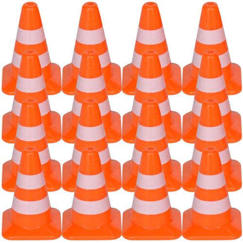 UPKOCH 28-teiliges Straßenkegel-spielset Für Kinder Straßenschild-sandtischmodell Mit Leuchtenden Farben von UPKOCH