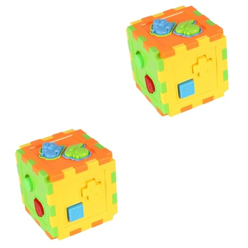 UPKOCH 2Er-Box Papageien-Lernrätsel Spielzeuge Bausteine Papagei-Trainingspuzzle Trainingsblockspielzeug Anfang Blöcke Intelligenz-Box von UPKOCH