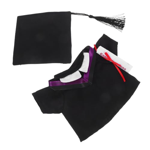 UPKOCH 2Er Set Puppen-Abschlusskleid Kleidung für Puppe Mini Kostüm Puppen-Abschlusskappe Plüschpuppe Puppen kinderpuppe Puppenkappe Puppenoutfit Puppenzubehör Puppenkleidung Black UPKOCH 2Er Set Puppen-Abschlusskleid Kleidung für Puppe Mini Kostüm Puppen-Abschlusskappe Plüschpuppe Puppen kinderpuppe Puppenkappe Puppenoutfit Puppenzubehör Puppenkleidung Black von UPKOCH