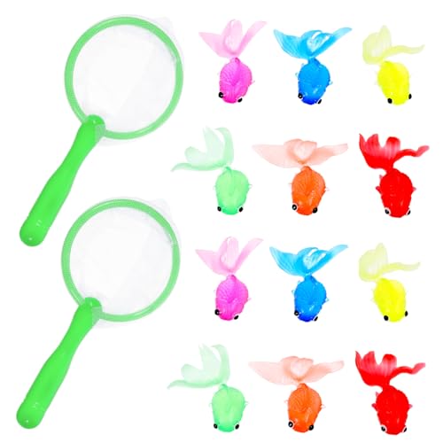 UPKOCH 2Sätze Badespielzeug Set Gummifische Netze Pädagogisches Unterwasser für Kreativität und Hand Augen Koordination Zufällige Farben für Shower und Sprinkler Spaß UPKOCH 2Sätze Badespielzeug Set Gummifische Netze Pädagogisches Unterwasser für Kreativität und Hand Augen Koordination Zufällige Farben für Shower und Sprinkler Spaß von UPKOCH