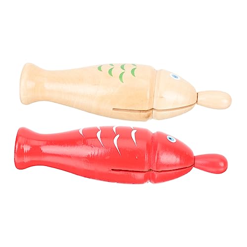 UPKOCH 2Sätze Holz Fisch Percussion Spielzeugset für Umweltfreundliche Musikinstrumente aus Hartholz Teiliges und Naturfarbe für Musikalische Früherziehung UPKOCH 2Sätze Holz Fisch Percussion Spielzeugset für Umweltfreundliche Musikinstrumente aus Hartholz Teiliges und Naturfarbe für Musikalische Früherziehung von UPKOCH