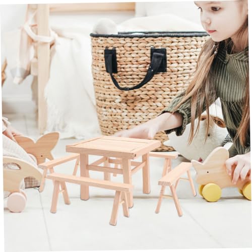 UPKOCH 2Sätze Holzmöbel Modell Teiliges DIY Puzzle für Puppenhaus Handmontierbares Vielseitig Einsetzbar für Dekoration und Heimwerkerprojekte von UPKOCH