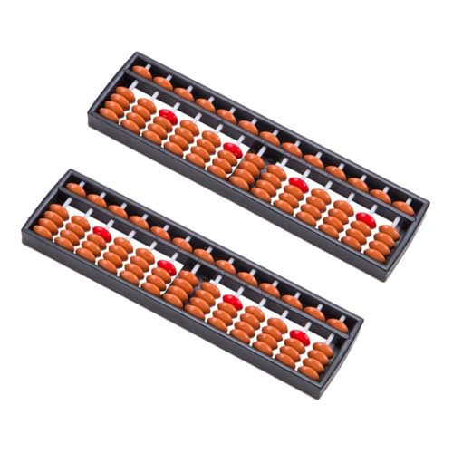 UPKOCH 2St Abakus zehn Labyrinth adventsgeschenke mitgebsel Schulanfang gehirn Training Educational Toys rechenbrett Kinderzubehör tragbarer Rechenrechner Zählzubehör Plastik Brown von UPKOCH