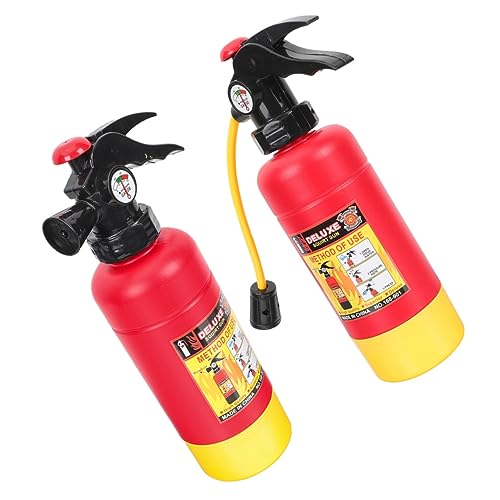 UPKOCH 2St Feuerlöscher Wasserpistole Spielzeug Water Toys for Partygeschenke für Feuerwehrleute Wasser für Kinder Sommerstrand-Wassersprüher Kinderversorgung Karikatur Rucksack rot von UPKOCH