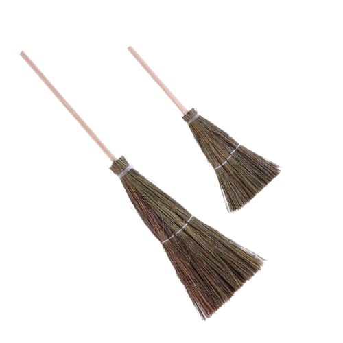 UPKOCH 2St Handgefertigter Mini-Besen realistischer Requisitenbesen puppenhaus Besen Gras Green UPKOCH 2St Handgefertigter Mini-Besen realistischer Requisitenbesen puppenhaus Besen Gras Green von UPKOCH