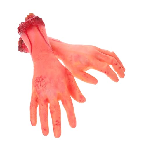 UPKOCH 2St Horror-Handprothesendekoration realistisch abgetrennt prothetisch Halloween-Animatronik Halloween Hand Halloween Scherzartikel gruselige Requisiten Halloween-Versorgung Schaum von UPKOCH