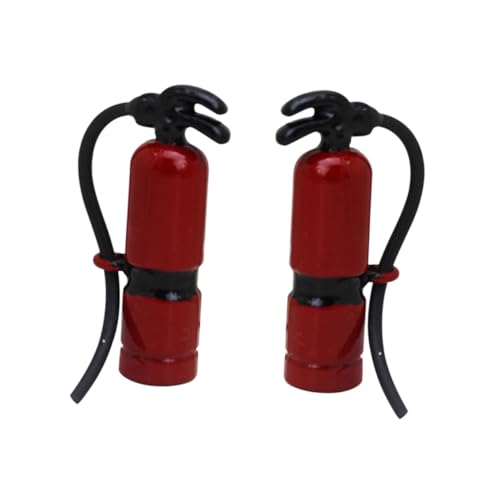 UPKOCH 2St Mini-Feuerlöscher Cute Decor puppenhauszubehör Modellbau Zubehör schlusselketten schlüsselketten Kleiner Hausschmuck DIY mini Werkzeuge Mini-Hausverzierung Legierung rot von UPKOCH