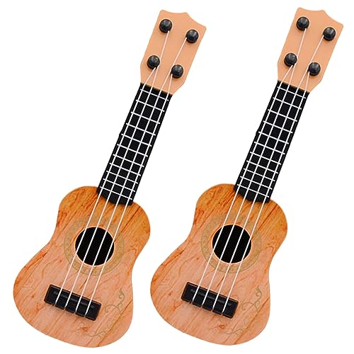 UPKOCH 2St Mini-Ukulele kinderinstrumente Kinder musikinstrumente Lernspielzeug für Kleinkinder Spielzeug Spielzeuge Modelle Mädchenspielzeug im Alter von 4-5 Jahren Kinder Gitarre von UPKOCH