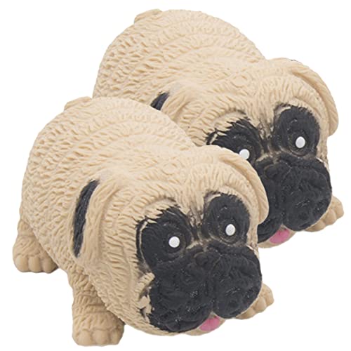 UPKOCH 2St Mops Stressabbau für kinderspielzeug Animal Toys Halloween dehnbares Stressspielzeug in Welpenform Zappelspielzeug Masse Mini- von UPKOCH