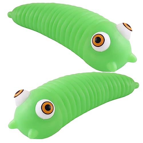 UPKOCH 2St Prise Musik interaktives kinderspielzeug spielsachen dekompressions funnytoys Schreibtischspielzeug für Erwachsene zappeln Raupe PVC Green UPKOCH 2St Prise Musik interaktives kinderspielzeug spielsachen dekompressions funnytoys Schreibtischspielzeug für Erwachsene zappeln Raupe PVC Green von UPKOCH