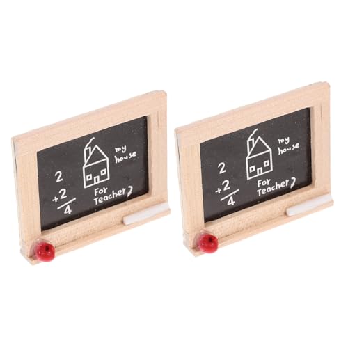 UPKOCH 2St Puppenhaus Tafel für kinderspielzeug kinderknallzeug Toys for Hausmodell Dekoration Miniatur Haushaltswaren Micro-Tafelmodell Mini-Tafeln Holz Black UPKOCH 2St Puppenhaus Tafel für kinderspielzeug kinderknallzeug Toys for Hausmodell Dekoration Miniatur Haushaltswaren Micro-Tafelmodell Mini-Tafeln Holz Black von UPKOCH