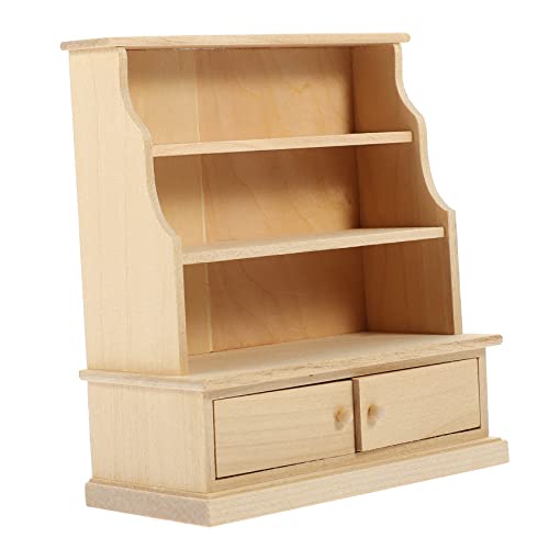 UPKOCH 2St Puppenhausdekoration winzige Möbel Miniaturmöbel holzmöbel holzschrank Ornament Küchenschränke Mini-Aufbewahrungsschrank Querformat Lagerung Minischrank Lieferungen Kabinett von UPKOCH