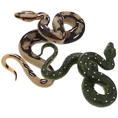 UPKOCH 2St Python-Modell für kinderspielzeug Schlangenornament Simulationstier Roboter realistische Schlange Simulation Schlangendekoration Tierfiguren Plastik von UPKOCH