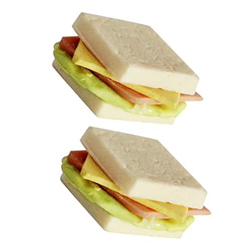 UPKOCH 2St Sandwich-Modell für kinderspielzeug fogelschreker geburtstagsmitgebsl hühner Kid Toys Lebensmittelverzierungen für die Küche Mini-Hausbrötchen Harz UPKOCH 2St Sandwich-Modell für kinderspielzeug fogelschreker geburtstagsmitgebsl hühner Kid Toys Lebensmittelverzierungen für die Küche Mini-Hausbrötchen Harz von UPKOCH