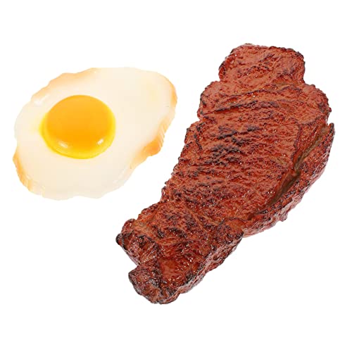 UPKOCH Pochiertes Steak-Modell Kunstfleisch-Spielzeug Für Jungen Und Mädchen Spiel-Dezember von UPKOCH