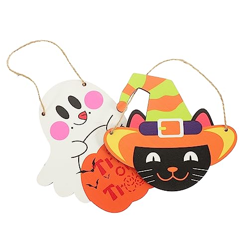UPKOCH 2St dekoratives Schild aus Holz Halloween anhänger Halloween atmosphäre streudekor Halloween Terrasse Halloween-Banner Zaun Halloween-Schild an der Haustür Haustürschild aus Holz UPKOCH 2St dekoratives Schild aus Holz Halloween anhänger Halloween atmosphäre streudekor Halloween Terrasse Halloween-Banner Zaun Halloween-Schild an der Haustür Haustürschild aus Holz von UPKOCH
