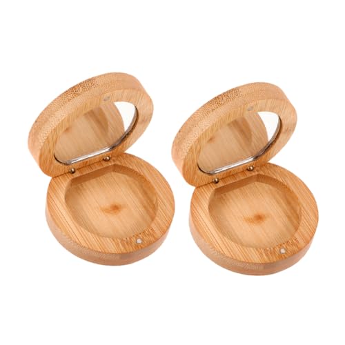 UPKOCH Kleiner Taschenspiegel Aus Holz Tragbarer Reisespiegel Für Die Handtasche Klarheit Modisches Design von UPKOCH