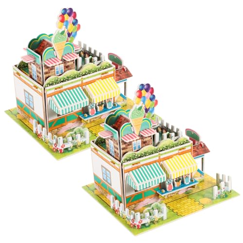 UPKOCH 2St rätselspiele kindergeburtstags mitgebsel Erwachsenen Puzzlespiel Handgemachte Puzzles Fun Toys for Schaumbaumodell Puzzle-Modell 3D Schaumstoffplatte von UPKOCH