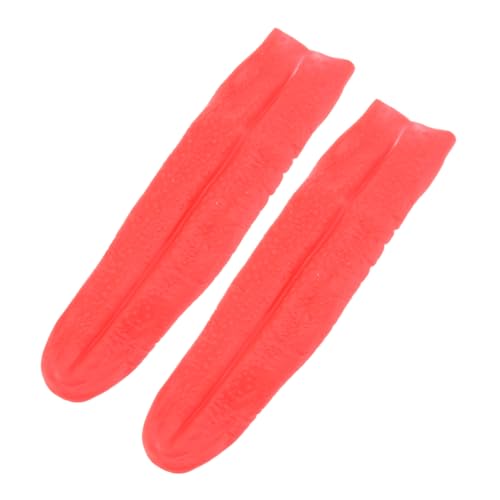 UPKOCH 2St simulierte Lange Zunge künstliches Zungenspielzeug realistische Zunge Fälschung Maske Kugeln Halloween Costume Halloween Kleidung künstliche Zunge Lange Zungenstütze Vinyl rot von UPKOCH