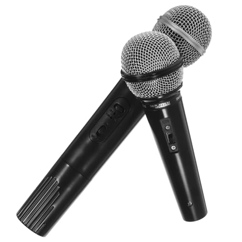 UPKOCH 2St simuliertes Mikrofon Party für kinderspielzeug Karaoke-Mikrofon- Mikrofon Legierung mikrofon Rollenspiele für Plastik UPKOCH 2St simuliertes Mikrofon Party für kinderspielzeug Karaoke-Mikrofon- Mikrofon Legierung mikrofon Rollenspiele für Plastik von UPKOCH