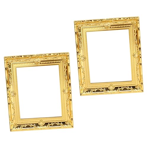 UPKOCH 2stücke Miniatur Bilderrahmen Goldene Leere Foto Rahmen Für Puppenhaus Dekoration Realistische Möbel Zubehör Für Spielzeug Und Kreativität UPKOCH 2stücke Miniatur Bilderrahmen Goldene Leere Foto Rahmen Für Puppenhaus Dekoration Realistische Möbel Zubehör Für Spielzeug Und Kreativität von UPKOCH