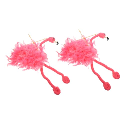 UPKOCH 2Stücke Flamingo Marionettenpuppen Interaktive Tierpuppen Für Puppenspiele Kreative Dekoration Und Aufführungen Langlebig Und Farbenfroh Für Festlichkeiten von UPKOCH