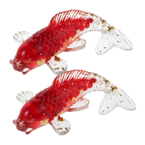 UPKOCH 2Stücke Kristall Koi Fisch Figuren Handgefertigte Statuen Für Tischdekoration Glücksbringer Ornamente Aus Natürlichem Kristall UPKOCH 2Stücke Kristall Koi Fisch Figuren Handgefertigte Statuen Für Tischdekoration Glücksbringer Ornamente Aus Natürlichem Kristall von UPKOCH