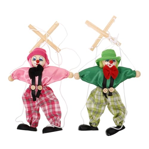 UPKOCH 2Stücke Piraten Marionettenpuppen aus Holz Interaktive Puppenspielzeuge für Puppentheater und Kreative Spielstunden Robust und Langlebig von UPKOCH