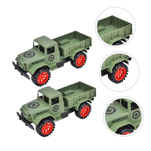 UPKOCH 2Stücke Trägheits LKW Militärmodell für Kleinkinder Robuste und Sichere Konstruktion Für Kreatives Spielvergnügen und Motorische Entwicklung für Jungen UPKOCH 2Stücke Trägheits LKW Militärmodell für Kleinkinder Robuste und Sichere Konstruktion Für Kreatives Spielvergnügen und Motorische Entwicklung für Jungen von UPKOCH