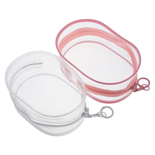 UPKOCH 2Stücke Transparente Puppen Aufbewahrungstaschen mit Schlüsselanhänger PVC Taschen für Mini Figuren und Sammlerstücke für Puppenliebhaber und Kinderwagen Zubehör von UPKOCH