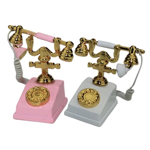 UPKOCH 2stücke Miniatur Retro Telefon Ornament Niedliche Dekoration Für Mädchen Spielzeug Für Rollenspiele Tischdeko Und -landschaften UPKOCH 2stücke Miniatur Retro Telefon Ornament Niedliche Dekoration Für Mädchen Spielzeug Für Rollenspiele Tischdeko Und -landschaften von UPKOCH