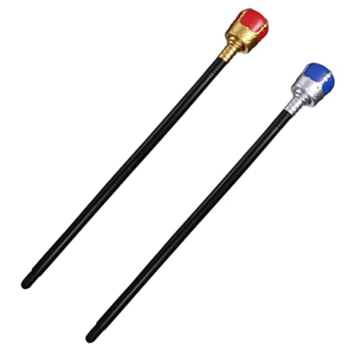 UPKOCH 2st Cosplay-Stock Kostüm Halloween Zubehör Dekorationen Zauberstab Bühnenstab Prop Plastik von UPKOCH