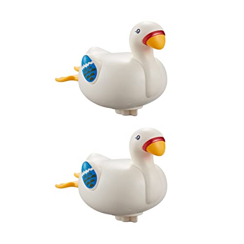 UPKOCH 2st Für Spritzbäder Schwimmbad Kind Kaninchen Wanne Wasser Interessantes -badespielzeug Gänse-badespielzeug Zum Aufziehen Badespielzeug Fürs Badezimmer Weiß Abs von UPKOCH