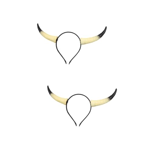 UPKOCH 2stücke Sheep Horn Headband Für Halloween Und Cosplay Lustiges Festival-stirnband Mit Schafhorn-design Leicht Und Bequem Für Erwachsene Für Partys Und Fotosessions von UPKOCH
