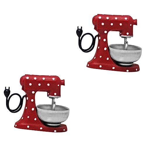UPKOCH 2St Mixer Dekoration für zu Hause rote Wohndekoration küchenspielzeug für Kinder Kitchen Toys for Kids Wohnkultur kleine Kaffeemaschine Spielzeug für Küchengeräte Miniatur-Dekor von UPKOCH