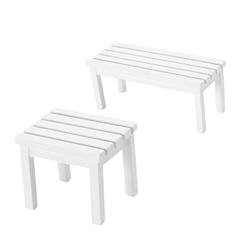 UPKOCH Landschaftshocker-Ornament 2 Stück Mini-hocker-Modell Für Puppenhaus-zubehör Pädagogisches Spielzeug Für Jungen Und Mädchen von UPKOCH