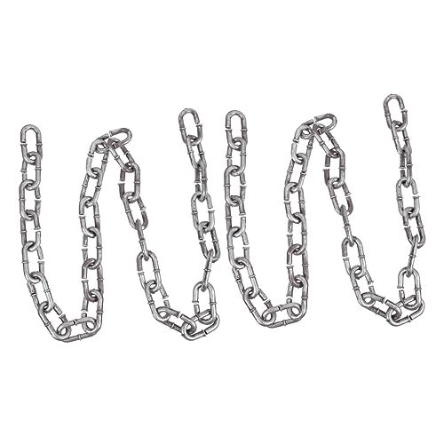 UPKOCH 2st Simulierte Eisenkette Halloween-Kette Maskerade Halloween-torbogen Halloween-preise Halloween-Bowling Getränkebeutel Für Festivals Aufkleber Streich Unter Plastik Silver UPKOCH 2st Simulierte Eisenkette Halloween-Kette Maskerade Halloween-torbogen Halloween-preise Halloween-Bowling Getränkebeutel Für Festivals Aufkleber Streich Unter Plastik Silver von UPKOCH