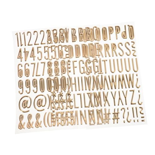UPKOCH 3D-buchstabenaufkleber-Set Selbstklebend Für Scrapbooking Tagebücher Minimalistisches Alphabet-Aufkleber UPKOCH 3D-buchstabenaufkleber-Set Selbstklebend Für Scrapbooking Tagebücher Minimalistisches Alphabet-Aufkleber von UPKOCH