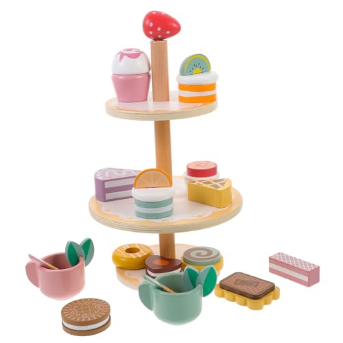 UPKOCH Montessori-Spielzeug Für Kinder Im Vorschulalter Spielkuchen-Set Mini-Desserts Für Jungen Und Mädchen Rollenspiele von UPKOCH