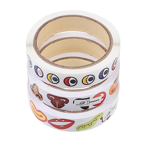 UPKOCH 3rollen Bunte Kinderaufkleber Für Augen Und Nase Selbstklebende Bastel-Tapes Für Kreative -projekte Und Kindergeburtstagsfeiern Teiliges UPKOCH 3rollen Bunte Kinderaufkleber Für Augen Und Nase Selbstklebende Bastel-Tapes Für Kreative -projekte Und Kindergeburtstagsfeiern Teiliges von UPKOCH