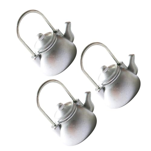 UPKOCH 3 STK Vintage Wasserkocher Miniaturen simuliert Bausätze Mini-Hausversorgung Puppenstubenmöbel teekessel Retro Miniatures Mini-Wasserkocher- Mini-Teekannen-Kit Plastik Silver UPKOCH 3 STK Vintage Wasserkocher Miniaturen simuliert Bausätze Mini-Hausversorgung Puppenstubenmöbel teekessel Retro Miniatures Mini-Wasserkocher- Mini-Teekannen-Kit Plastik Silver von UPKOCH