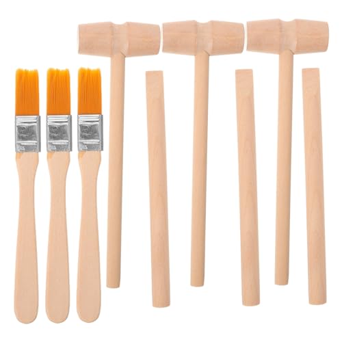 UPKOCH 3 Sätze Ausgrabungswerkzeug Holz mit Hammer Meißel Pinsel Teiliges Lernspielzeug für Archäologie und Kreatives Pädagogisch für Kleine UPKOCH 3 Sätze Ausgrabungswerkzeug Holz mit Hammer Meißel Pinsel Teiliges Lernspielzeug für Archäologie und Kreatives Pädagogisch für Kleine von UPKOCH