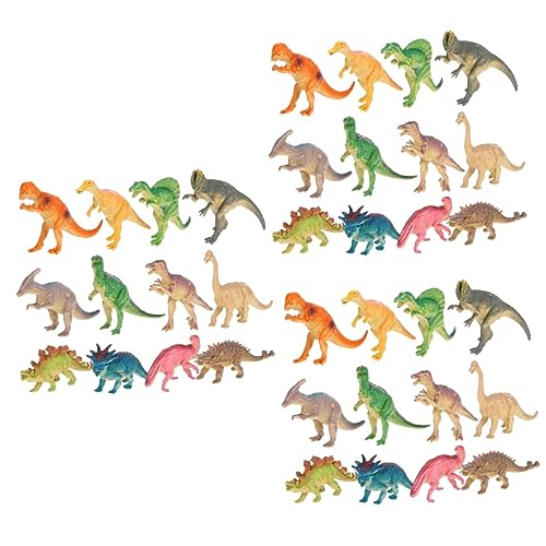 UPKOCH 3 Sätze Dinosaurier-Spielzeug kindergeburtstags mitgebsel Dino Figuren Skelettfiguren Mini-Dekor Modelle Tier Dinosaurier-Modell Gastgeschenke eingesackt Statue Kuchen einstellen von UPKOCH