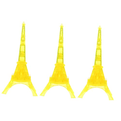 UPKOCH 3 Sätze Eiffelturm-Bausteine Kinderspielzeug interaktives Spielzeug 3D-Kristallpuzzle Lernspielzeug für Kinder geo Rätsel für Erwachsene Eiffelturm rätsel von UPKOCH